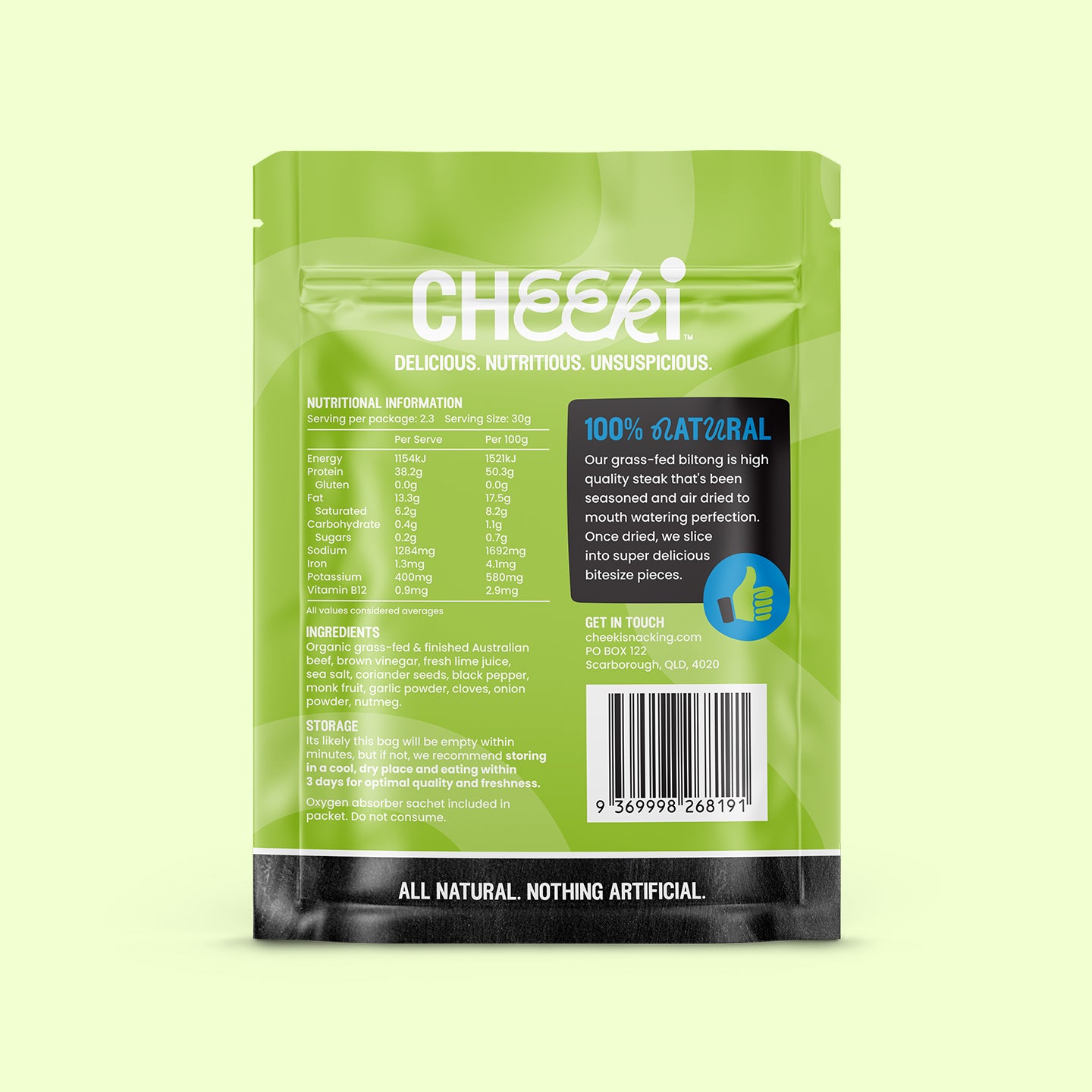 Cheeki Feast Box - Biltong and sticks (Droëwors) - Organic & Grass Fed Beef