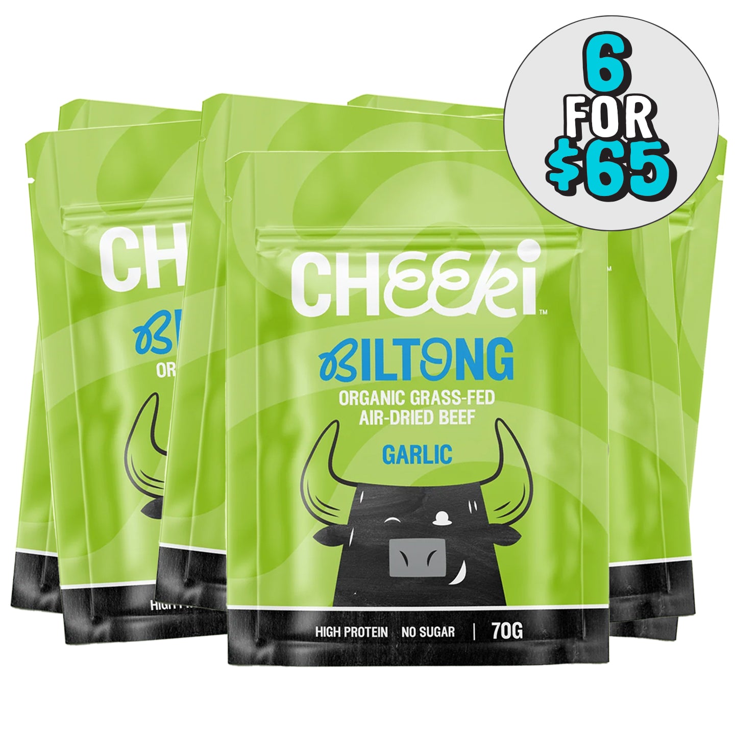 Cheeki Garlic Biltong – Bundle Packs