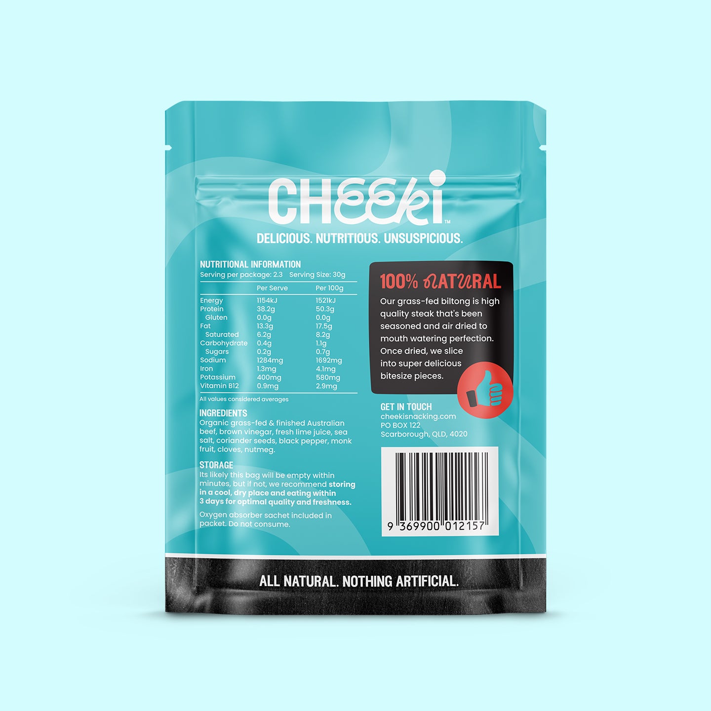 Cheeki Feast Box - Biltong and sticks (Droëwors) - Organic & Grass Fed Beef
