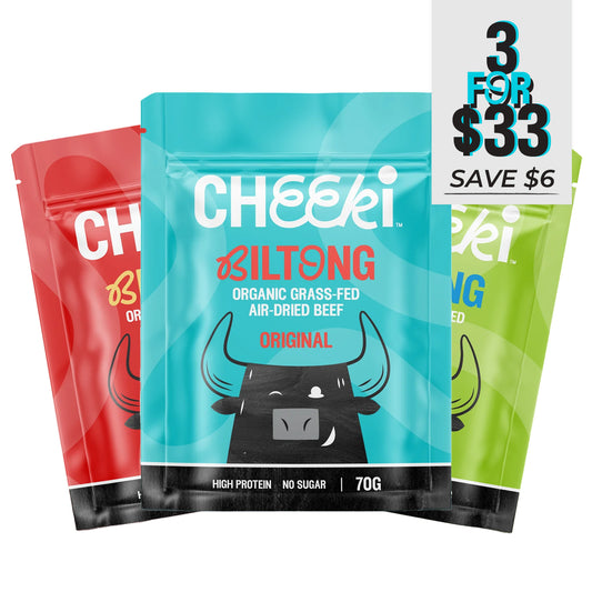 Cheeki Biltong Tasting Pack - 3 Flavours