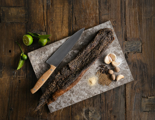 Cheeki Biltong/Steaks - Garlic Spice 1kg - Sliced or Whole - Buy Bulk & Save