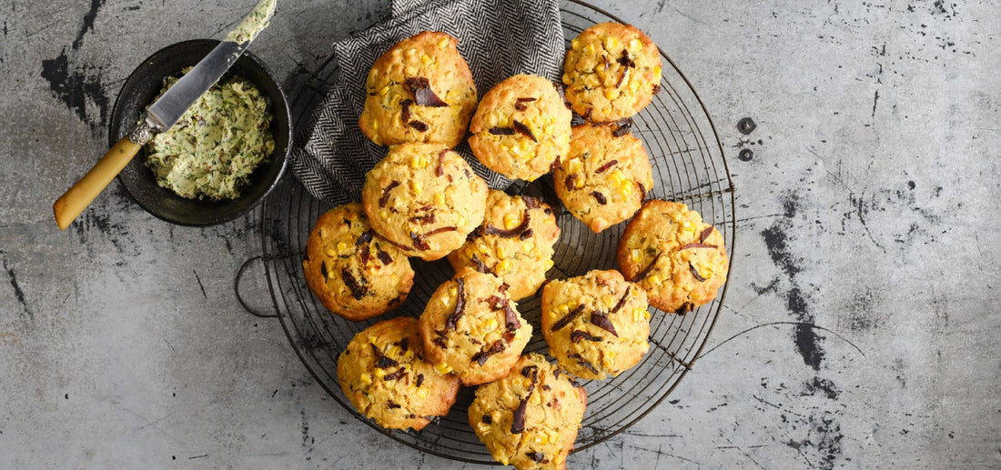 Cornbread biltong muffins