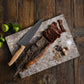 Biltong steak sliced illustrating quality ingredients
