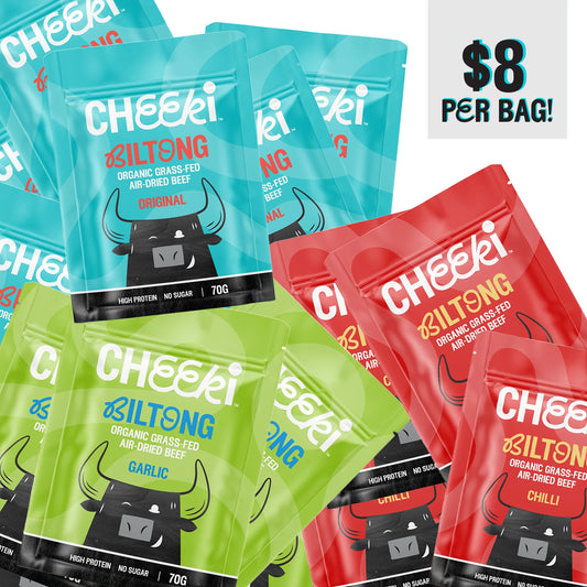 Signature Biltong bundle. 12 month supply - $8 Per bag