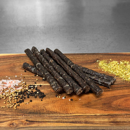 Cheeki Droëwors 500g - chilli and garlic dried beef sausage sticks
