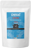 A white stand-up pouch of Cheeki OG Biltong 1kg Bulk Pack 