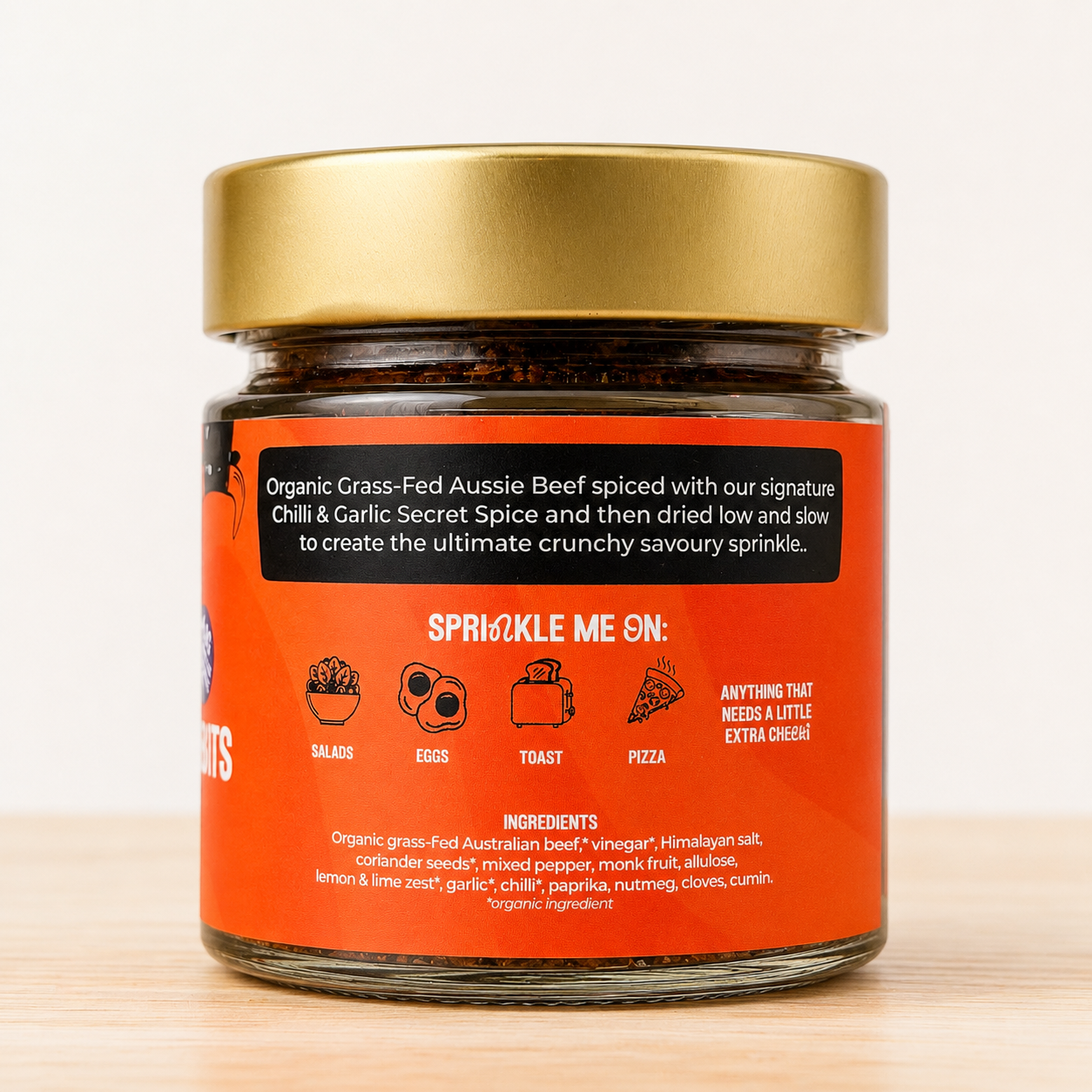 Crunchy Biltong Protein Topper 130g | Cheeki Crunch
