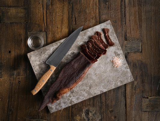 Cheeki Naked biltong steak, only 3 ingredients, beef, salt and vinegar